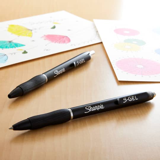Sharpie® S-Gel™ Black Pens, 2ct.